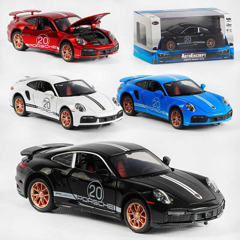Машина металопластик LF - 01232 (72/2) "Авто Експерт" 4 кольори, 1:32, світло, звук, інерція, відчиняються двері, капот, в