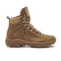 Берці тактичні чоловічі Everest Койот з натуральної ферфорованої шкіри підошва прошита восковою ниткою black store