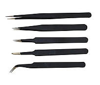 Пінцети для паяння - набір 5 штук