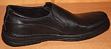 Чоловічі туфлі зі шкіри чорні від виробника модель АМТ100., фото 4