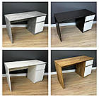 Письмовий стіл з тумбою без ручок колір Дуб Аппалачі з фасадом антрацит, фото 10