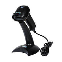 Сканер дротовий NETUM OCOM OCBS-LA06 на підставці з датчиком руху RS232 лазер, чорний