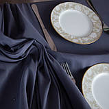 Скатертина "Aquastop" 150*220 см водовідштовхувальна Dark Gray, фото 6