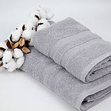 Рушник Tender Touch 70х140 см 500 г/м2 Silver, фото 3