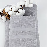 Рушник Tender Touch 70х140 см 500 г/м2 Silver, фото 4