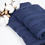 Рушник Tender Touch 70х140 см 500 г/м2 Dark Blue, фото 3