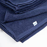 Рушник Tender Touch 70х140 см 500 г/м2 Dark Blue, фото 6