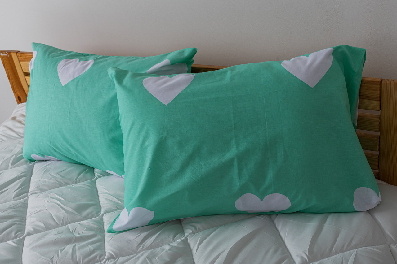 Комплект наволочок ТЕП 703 MINT LOVE HEARTS 50х70 см, фото 1