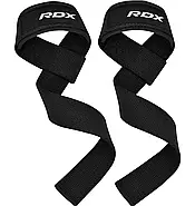 Лямки для тяги RDX W1 Gym Single Strap Black Plus, фото 3