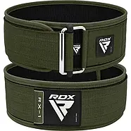Пояс для важкої атлетики RDX RX1 Weight Lifting Belt Army Green M, фото 3