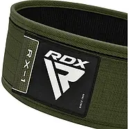 Пояс для важкої атлетики RDX RX1 Weight Lifting Belt Army Green XL, фото 3