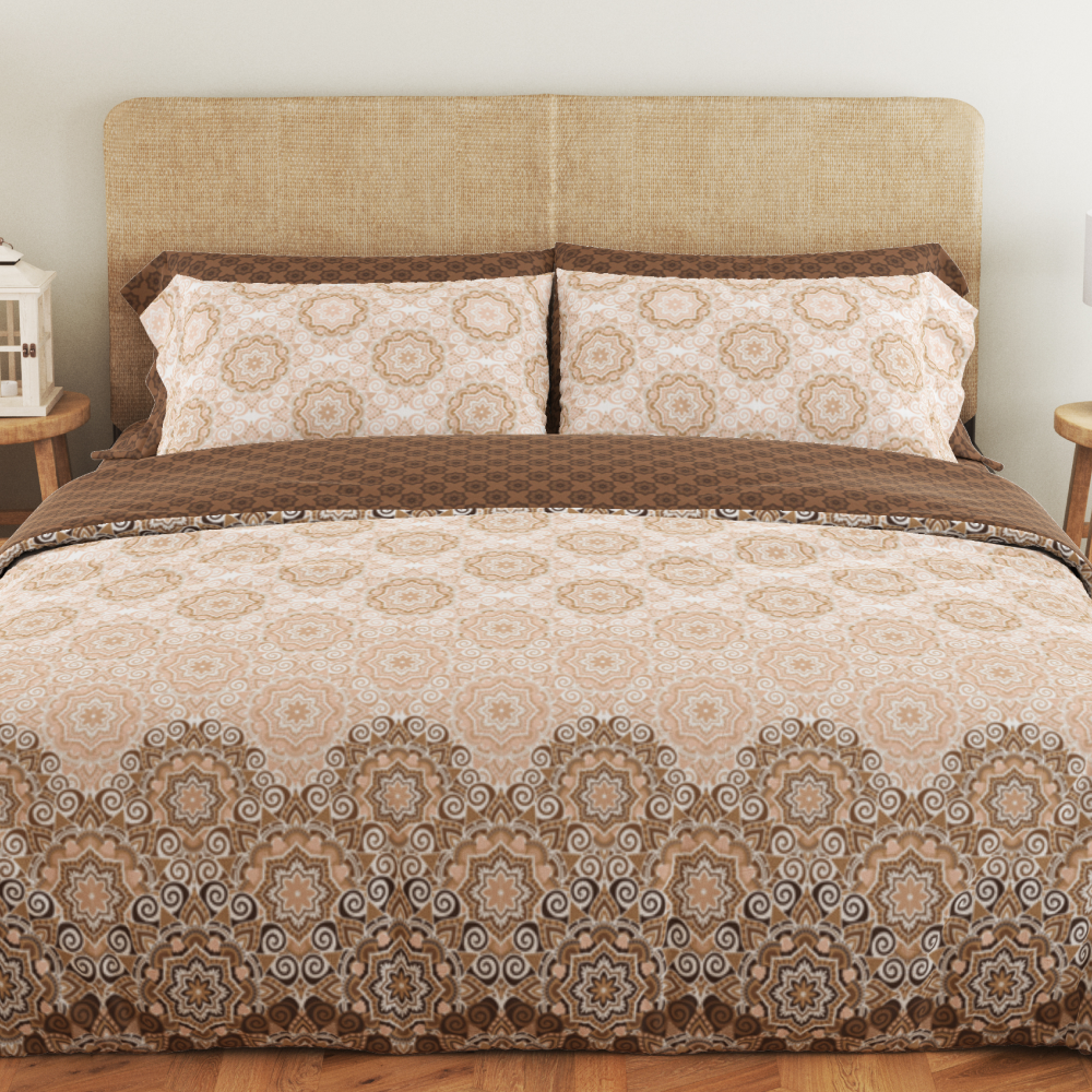Комплект постільної білизни ТЕП Soft dreams Debbie Brown 70x70 двоспальний