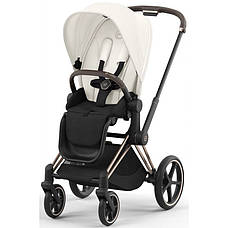 Cybex Priam 4.0 коляска 2 в 1 Off White шасі Rosegold, фото 4