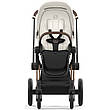 Cybex Priam 4.0 коляска 2 в 1 Off White шасі Rosegold, фото 8