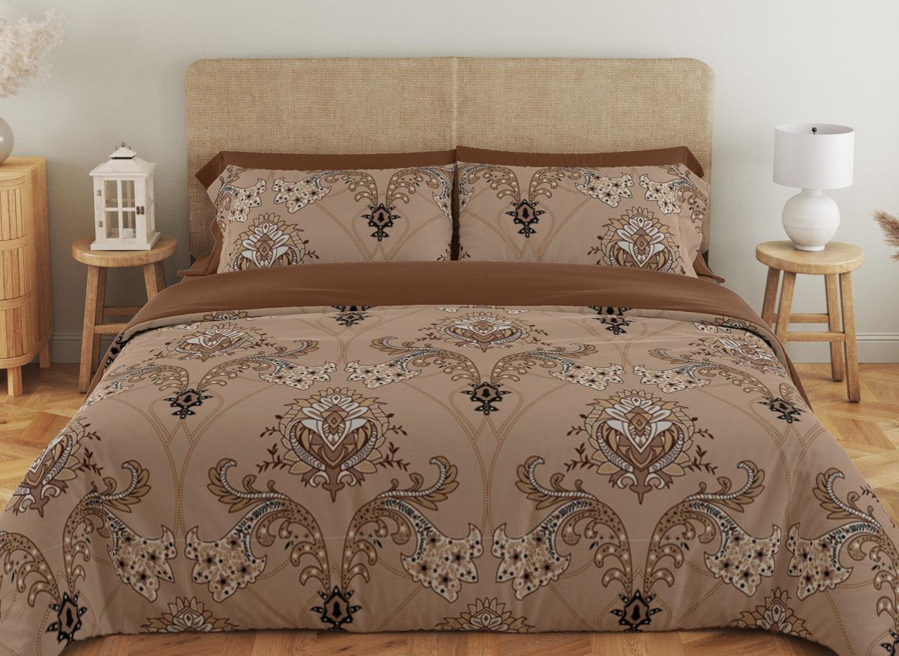 Комплект постільної білизни ТЕП Soft dreams Chocolate Fusion 70x70 двоспальний