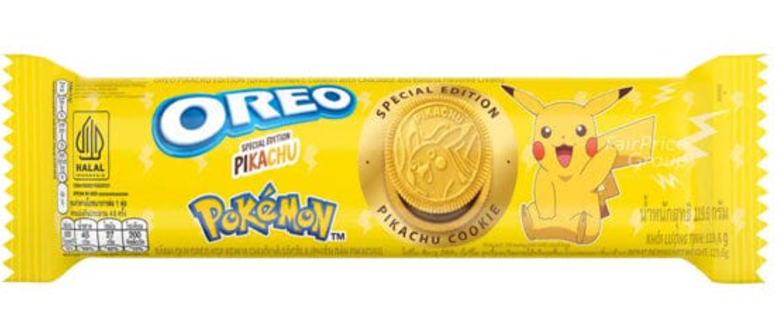 Печиво Oreo Pokemon Chocolate Banana Sandwich Cookie 119.6г, фото 1