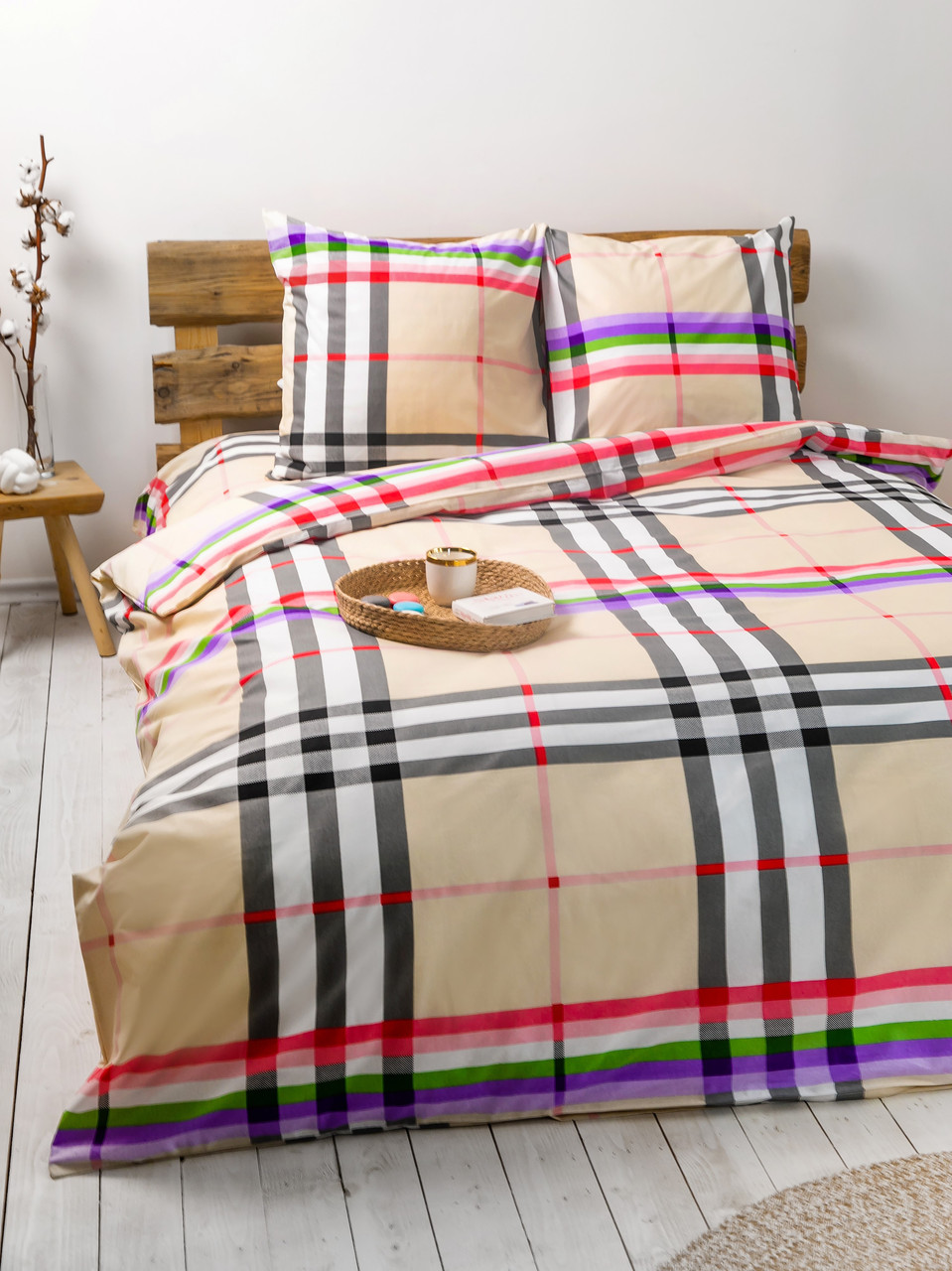 Комплект постільної білизни Everyday collection двоспальний Nova Check