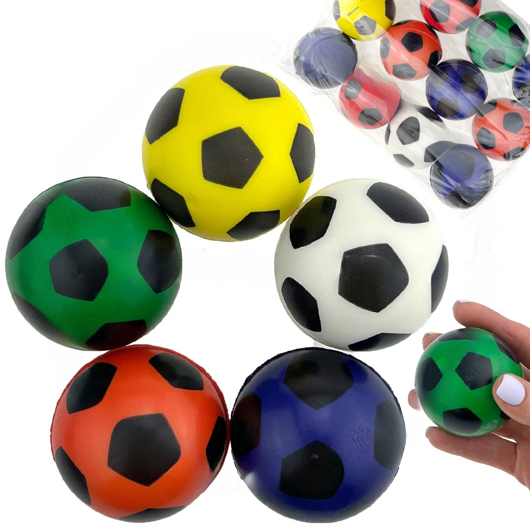 М'яч сквіші дитячий Футбольний м'яч 12 шт., фото 1