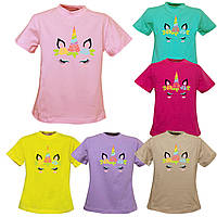 Стильна футболка для дівчинки Єдиноріжки, 2-16 років