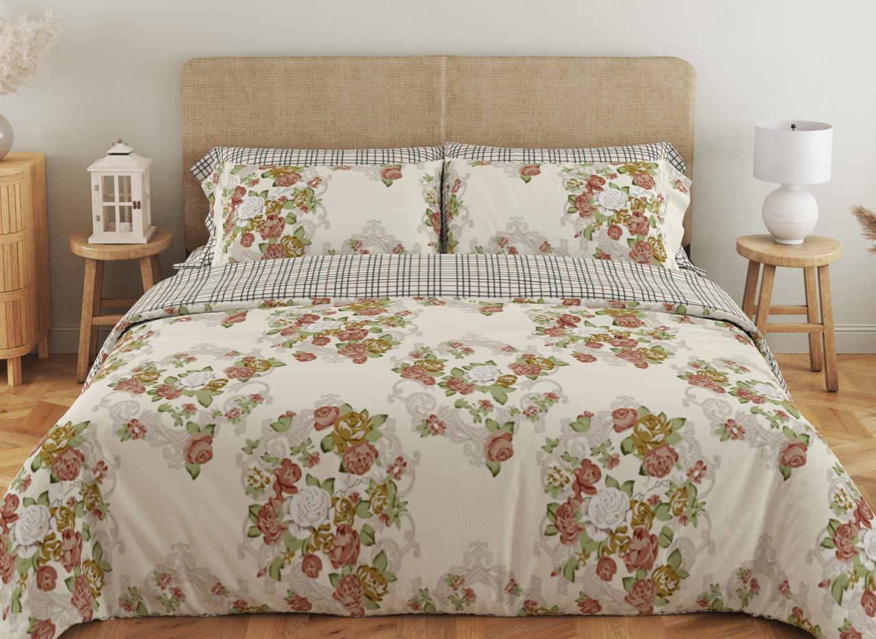 Комплект постільної білизни ТЕП Soft dreams Flower Road 70x70 двоспальний, фото 1