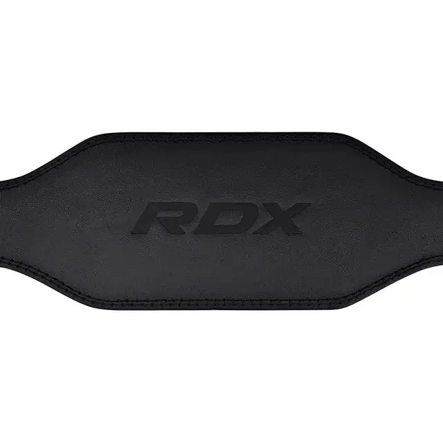 Пояс для важкої атлетики RDX 4 шкіряний Full Black M