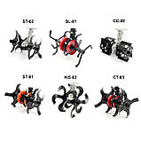 Насадка культиватор ST-02 для мотокоси (28мм, 9 шліців) на підшипниках, фото 5