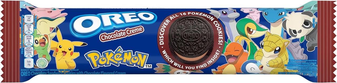 Печиво Oreo Pokemon Chocolate Creme Sandwich Cookie 119.6г, фото 1
