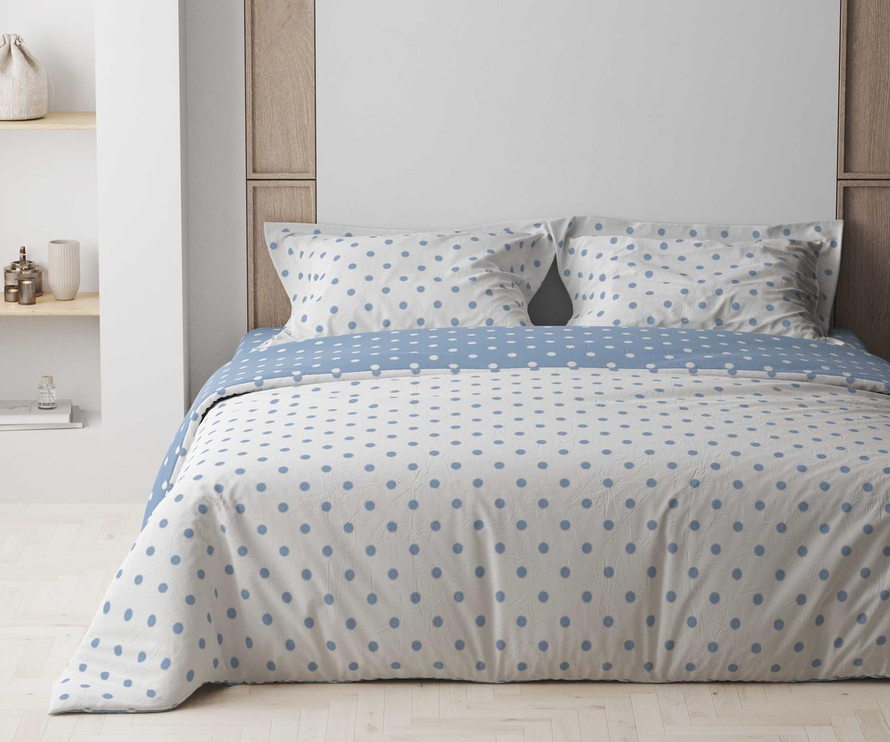 Комплект постільної білизни ТЕП Light Blue Dots 70x70 полуторний