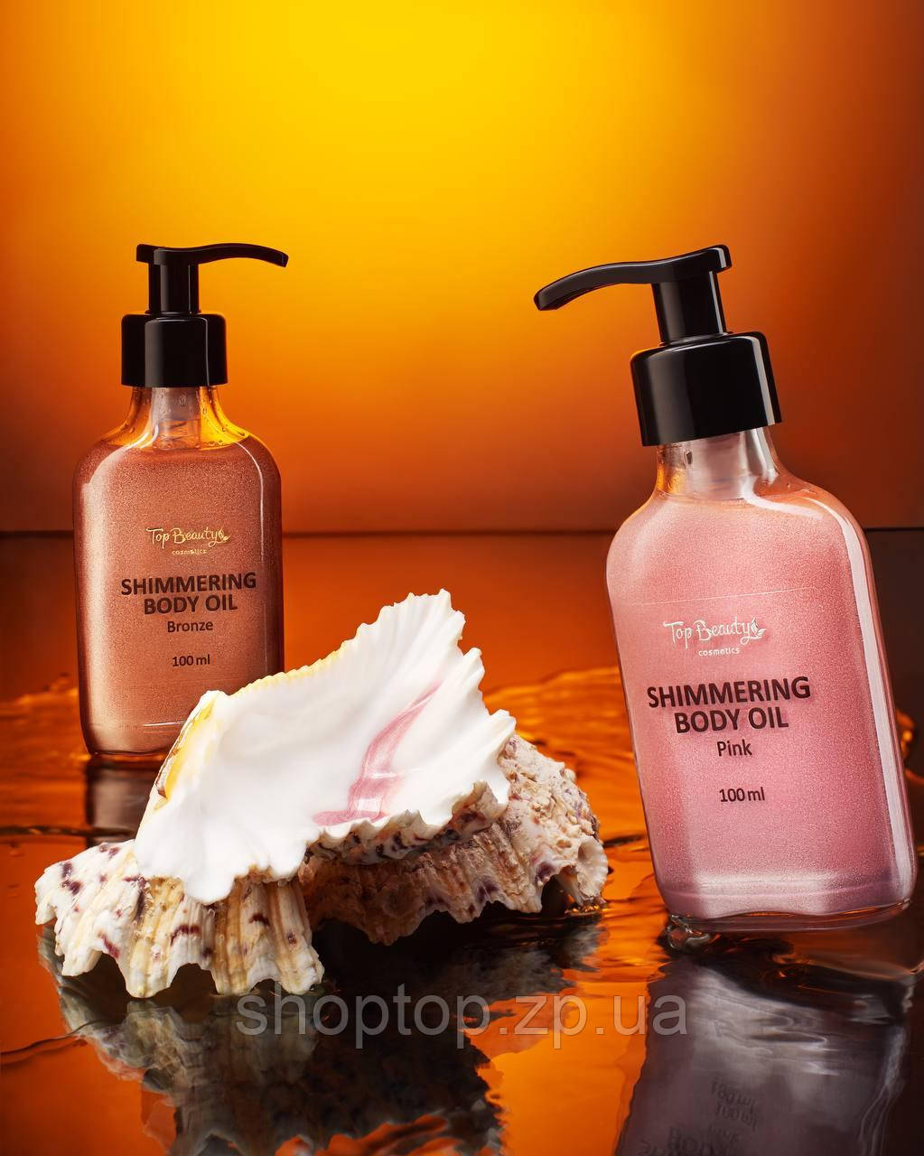 Мерехтлива олія для тіла Top Beauty Shimmering Body Oil Pink