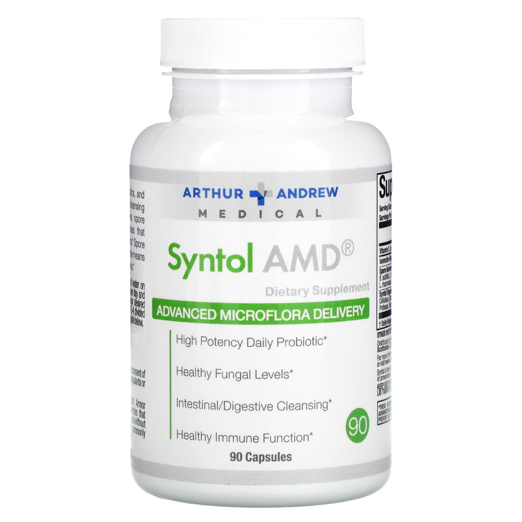 Arthur Andrew Syntol/Сентол пробіотик на основі спор 90 капсул BX838, фото 1
