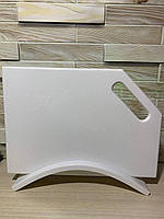 Обробна дошка зі штучного каменю. На підставці (набір) Білий