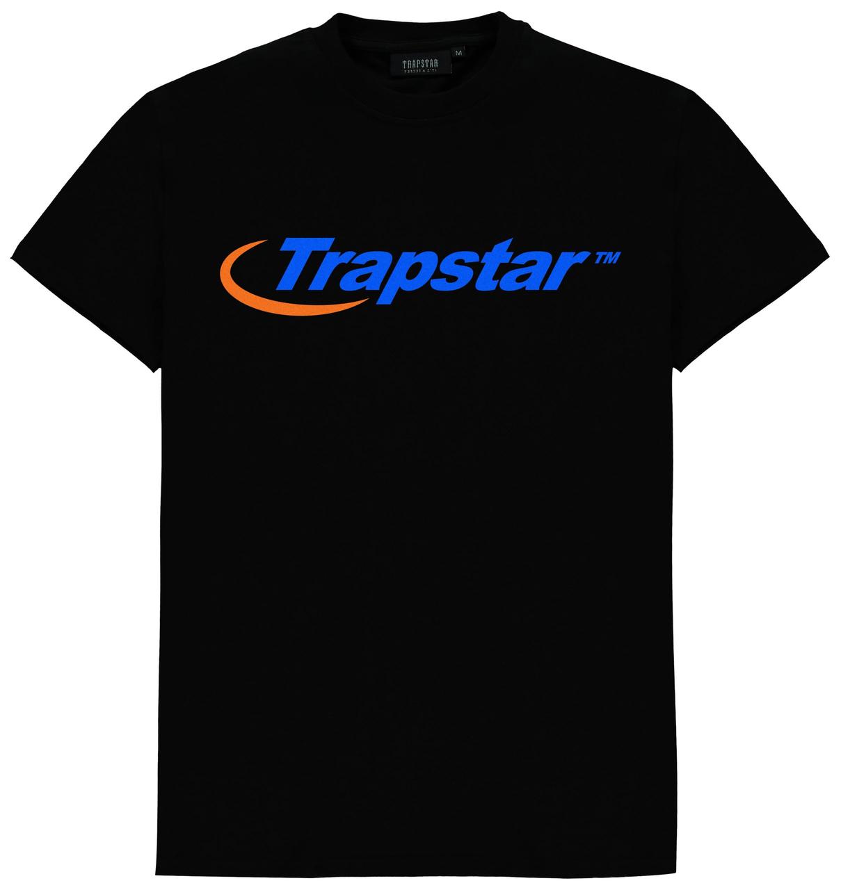 Футболка чорна LOYS Trapstar London Hyperdrive Tee – Black/Blue/Orange XS