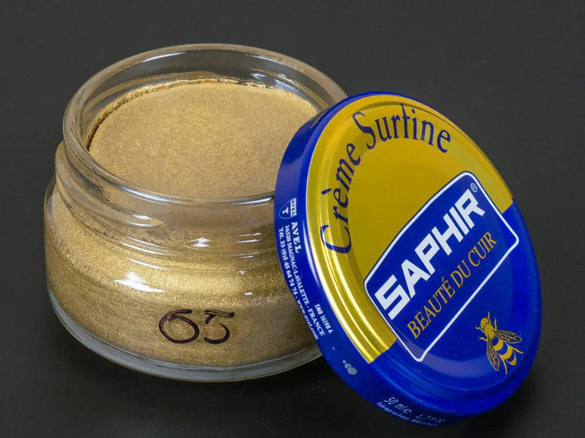Зволожуючий крем для Взуття Saphir Creme Surfine золотий
