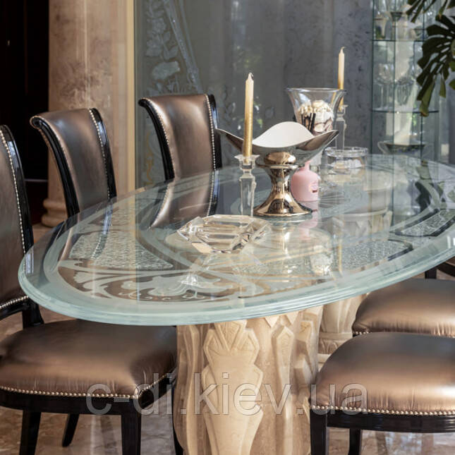 Скляна стільниця з гравіюванням