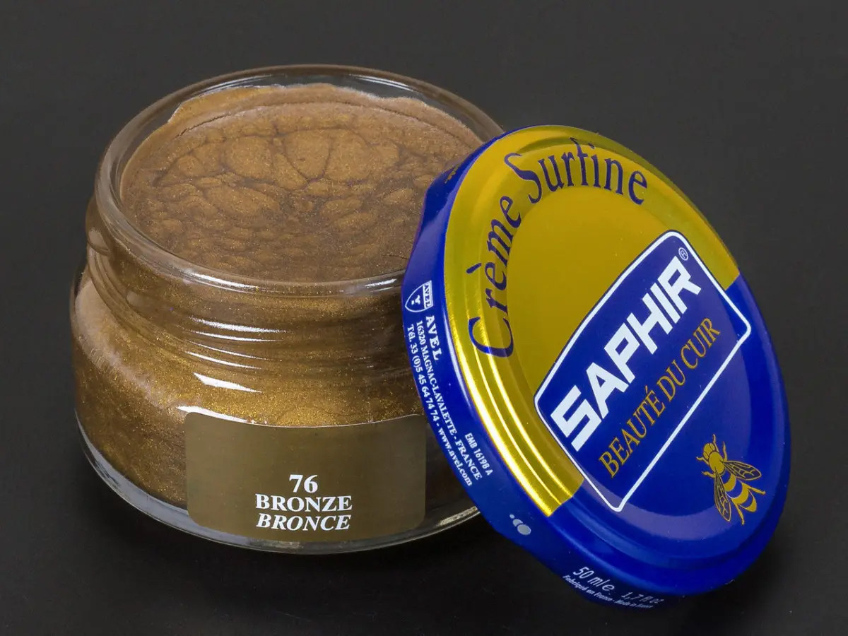 Зволожуючий крем для Взуття Saphir Creme Surfine бронзовий