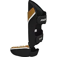 Захист гомілки та стопи RDX SHIN INSTEP AURA PLUS T-17 Black Golden M, фото 4