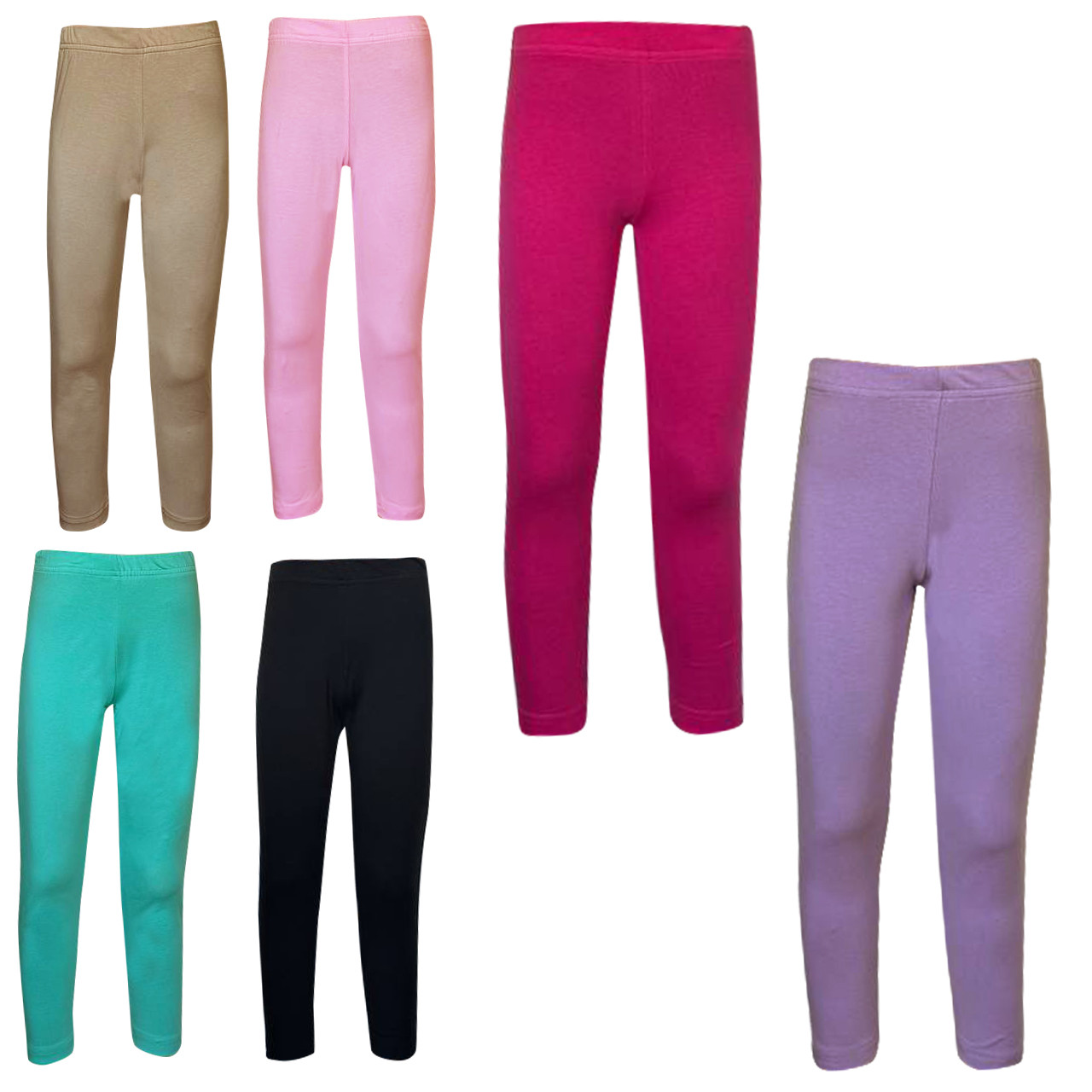 Дитячі лосини однотонні, 3-14 років, фото 1