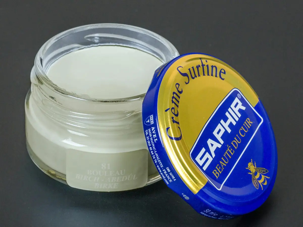 Зволожуючий крем для Взуття Saphir Creme Surfine сіро-білий, фото 1