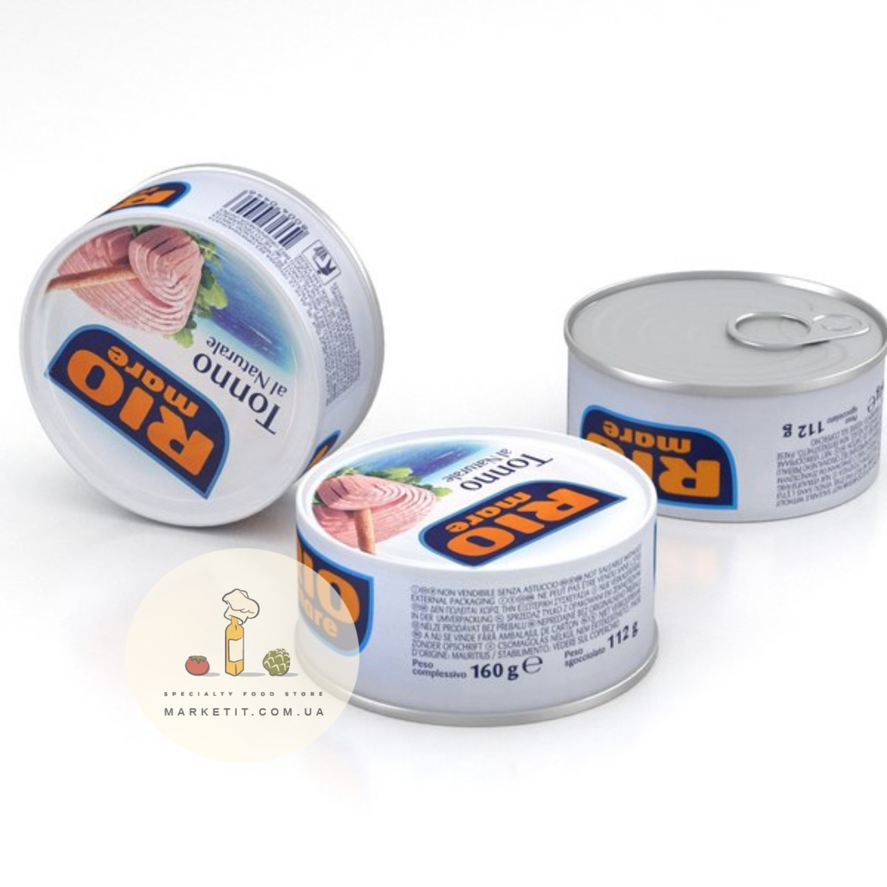 Тунець Rio Mare Tonno al Naturale, у власному соку 160 г., фото 1