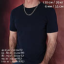 Масивний срібна цепочка якірного плетіння. Чоловічий ланцюжок срібло якір 50 см, фото 7