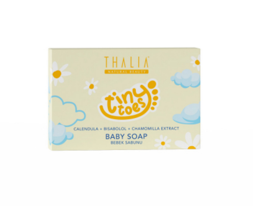 Дитяче натуральне мило з екстрактами календули та ромашки Tiny Toes THALIA, 100 г (вік 0+)
