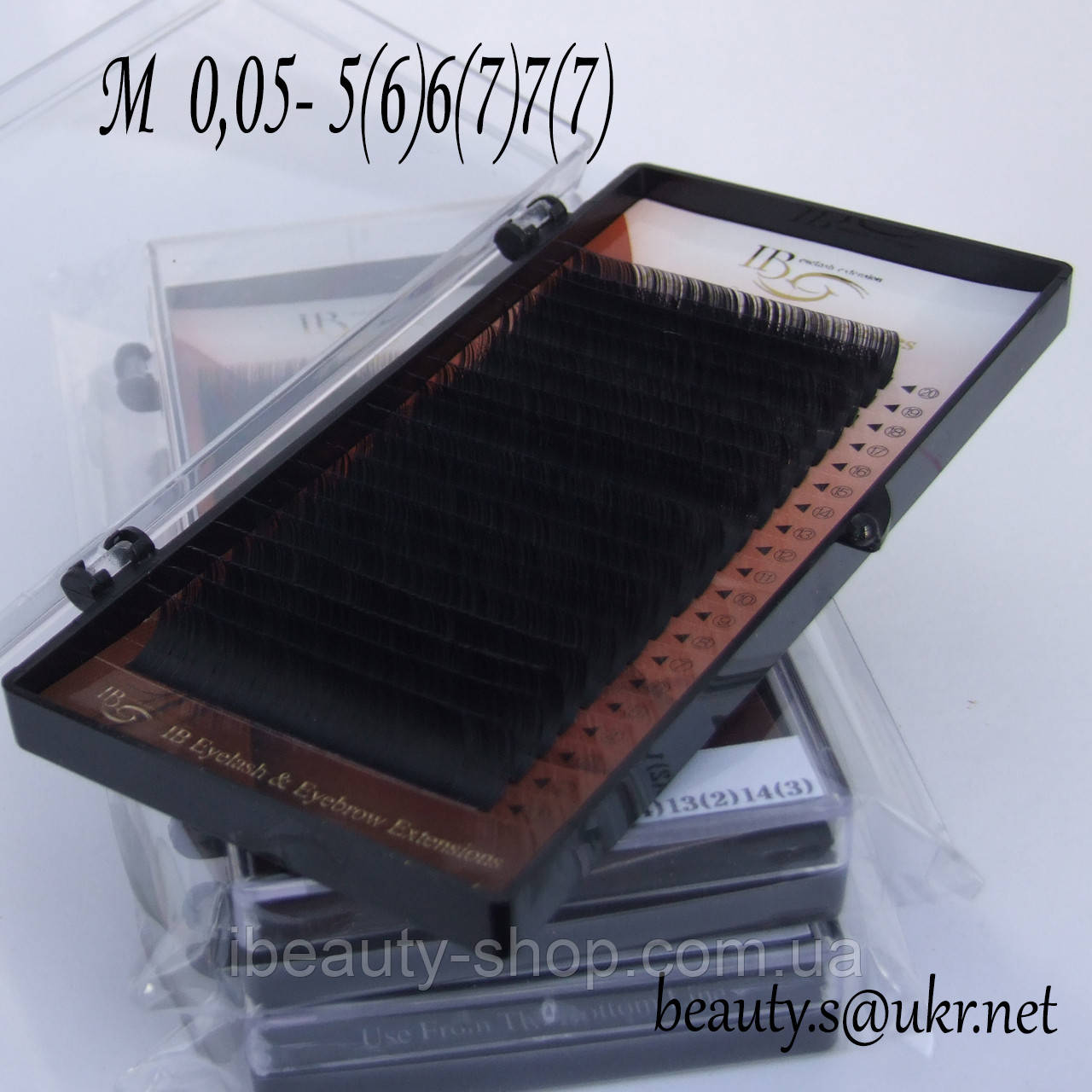 Вії I-Beauty mix M 0,05 5-6-7 мм, фото 1