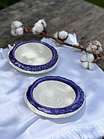 Тарілка для подачі Корал 250 мл Капучино Кобальт