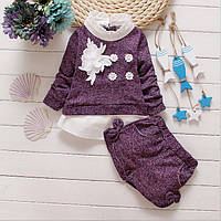 Костюм для дівчинки з довгим рукавом 80см