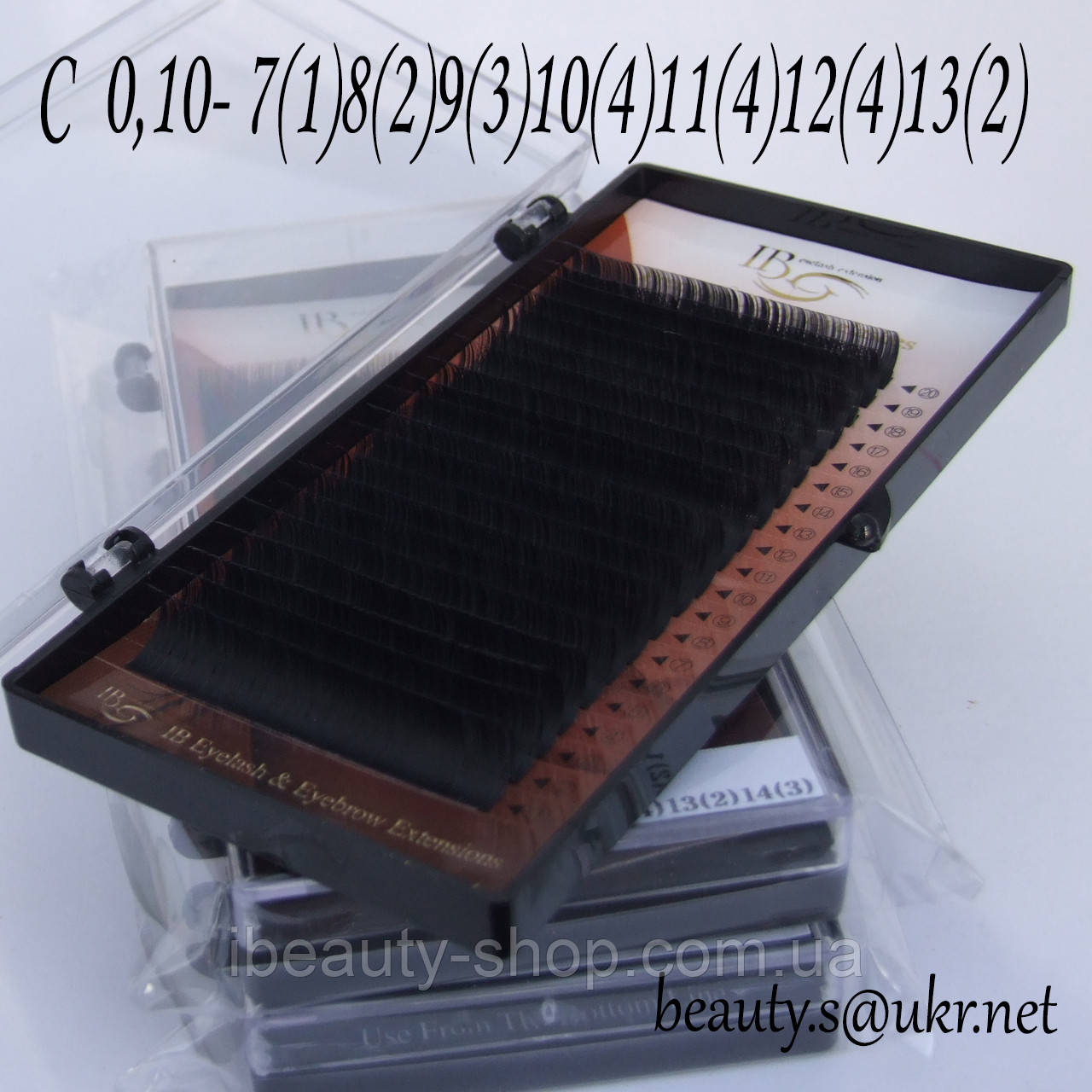 Вії I-Beauty mix C 0,10 7-13 мм