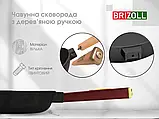 Сковорода чавунна Optima-Bordo Brizoll 200 х 35 мм без кришки, фото 8