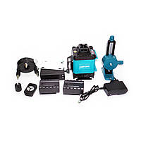 Лазерний рівень 4D на 16 ліній з 2 та акумуляторами пультом у кейсі + мікроліфт, фото 8