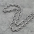 Масивний срібна цепочка якірного плетіння. Чоловічий ланцюжок срібло якір 50 см, фото 6