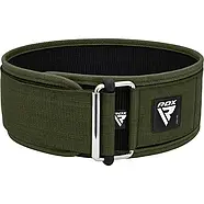 Пояс для важкої атлетики RDX RX1 Weight Lifting Belt Army Green XL, фото 5