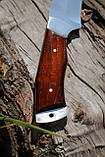 Бюджетний ніж ручної роботи «Бізон #1» без гравіювання 65х13/57 HRC., фото 6